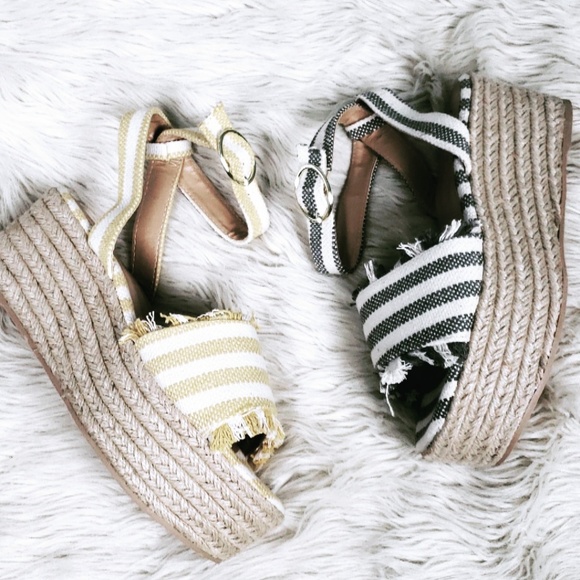 Shoes - 🚨ON SALE//The Poppy// Yellow espadrille Platform